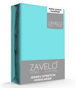 Zavelo Jersey Hoeslaken Aqua-Lits-jumeaux (190x220 cm)