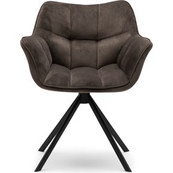 Rivièra Maison Maison Eetkamerstoel draaibaar - Carnaby Armchair - Grijs