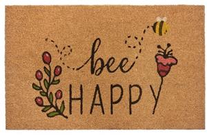 HANSE Home Fußmatte »Bee Happy«, , rechteckig, Höhe: 15 mm, Naturfaser Kokosfußmatte, Umweltfreundlich