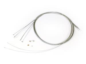 BGM ORIGINAL Zug-Set universeel innen BGM Originele Vespa, Lambretta 2xØ=1,9mm x 2100mm (Nippel Birnentyp, verwendet als Koppelingskabel / Remkabel voorkant), ...