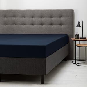 Fresh & Co Hoeslaken - Katoen 160 x 200 cm, Kleur: Navy