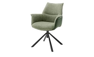 Schalenstuhl drehbar ¦ grün ¦ Maße (cm): B: 67 H: 87 T: 65  - Möbel Kraft