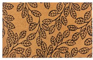 HANSE Home Fußmatte Leafs, , rechteckig, Höhe: 15 mm, Naturfaser Kokosfußmatte, Umweltfreundlich