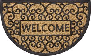 HANSE Home Mat WELCOME Kokos, rubber, vuilafstotende mat, buiten, antislip, binnen, kokosmat