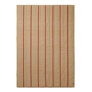 Ferm LIVING-collectie Quilted deken Grand Camel/rood