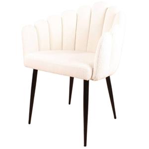 Designstoel4U | Eetkamerstoel Flower bouclé