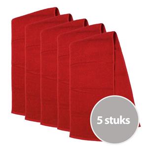 The One Towelling The One Sporthanddoek 30x130 cm 450 gram Rood (5 stuks)