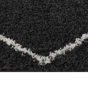 Vidaxl Teppich Shaggy Hochflor Creme Und Anthrazit 80x150 Cm