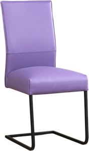 ShopX Leren eetkamerstoel remix 117 paars, paars leer, paarse keukenstoelen