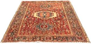 Morgenland Orientteppich Perser - Nomadic - 190 x 140 cm - dunkelrot, rechteckig, 10 mm Höhe, Wohnzimmer, Handgeknüpft, Einzelstück mit Zertifikat