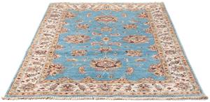 Morgenland Orientteppich Ziegler - 186 x 123 cm - hellblau, rechteckig, 6 mm Höhe, Wohnzimmer, Handgeknüpft, Einzelstück mit Zertifikat