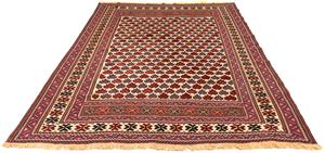 Morgenland Wollteppich Kelim - Oriental - 268 x 195 cm - mehrfarbig, rechteckig, 4 mm Höhe, Wohnzimmer, Einzelstück
