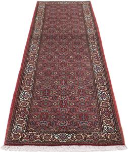 Morgenland Orientteppich Perser - Bidjar - 243 x 68 cm - hellrot, rechteckig, 15 mm Höhe, Wohnzimmer, Handgeknüpft, Einzelstück mit Zertifikat