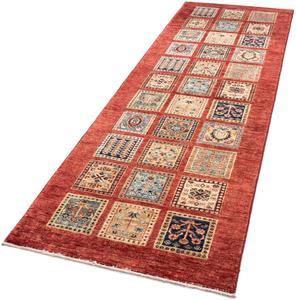 Morgenland Orientteppich Ziegler - 245 x 75 cm - rot, rechteckig, 6 mm Höhe, Wohnzimmer, Handgeknüpft, Einzelstück mit Zertifikat