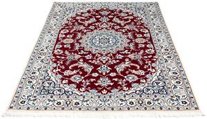 Morgenland Orientteppich Perser - Nain - Royal - 163 x 115 cm - dunkelrot, rechteckig, 10 mm Höhe, Wohnzimmer, Handgeknüpft, Einzelstück mit Zertifikat