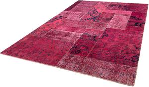 Morgenland Teppich Patchwork - 269 x 180 cm - mehrfarbig, rechteckig, 7 mm Höhe, Wohnzimmer, Handgeknüpft, Einzelstück mit Zertifikat