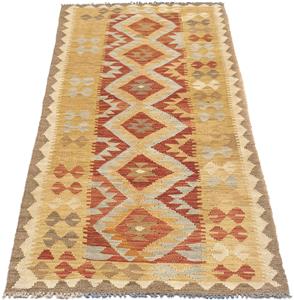 Morgenland Wollteppich Kelim - Oriental - 196 x 63 cm - mehrfarbig, rechteckig, 4 mm Höhe, Wohnzimmer, Einzelstück