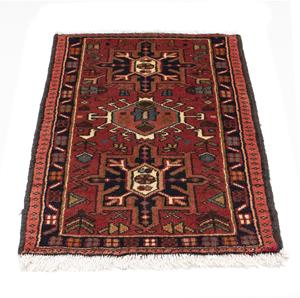 Morgenland Orientteppich Perser - Nomadic - 95 x 57 cm - rost, rechteckig, 10 mm Höhe, Wohnzimmer, Handgeknüpft, Einzelstück mit Zertifikat