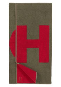 HUGO Strandtuch TowelCorporateLogo 10249578 01, Frottee (1-St), mit großer Initiale