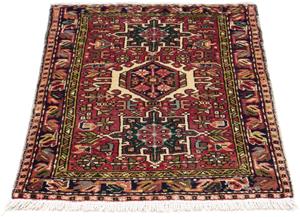 Morgenland Orientteppich Perser - Nomadic - 86 x 65 cm - mehrfarbig, rechteckig, 10 mm Höhe, Wohnzimmer, Handgeknüpft, Einzelstück mit Zertifikat