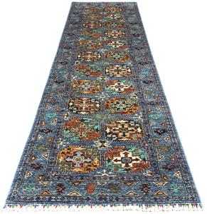 Morgenland Orientteppich Ziegler - Ariana - 304 x 84 cm - blau, rechteckig, 6 mm Höhe, Wohnzimmer, Handgeknüpft, Einzelstück mit Zertifikat