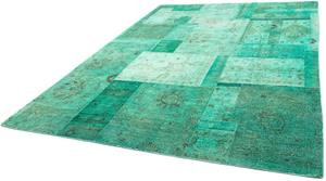 Morgenland Teppich Patchwork - 290 x 212 cm - mehrfarbig, rechteckig, 7 mm Höhe, Wohnzimmer, Handgeknüpft, Einzelstück mit Zertifikat
