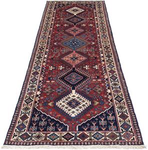 Morgenland Orientteppich Perser - Nomadic - 283 x 80 cm - dunkelrot, rechteckig, 10 mm Höhe, Wohnzimmer, Handgeknüpft, Einzelstück mit Zertifikat