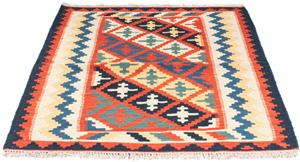 Morgenland Wollteppich Kelim - Oriental - 145 x 108 cm - mehrfarbig, rechteckig, 4 mm Höhe, Wohnzimmer, Einzelstück