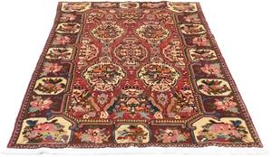 Morgenland Orientteppich Perser - Nomadic - 200 x 128 cm - dunkelrot, rechteckig, 10 mm Höhe, Wohnzimmer, Handgeknüpft, Einzelstück mit Zertifikat