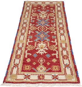 Morgenland Orientteppich Orient - 199 x 62 cm - dunkelrot, rechteckig, 9 mm Höhe, Wohnzimmer, Handgeknüpft, Einzelstück mit Zertifikat