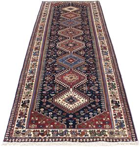 Morgenland Orientteppich Perser - Bidjar - 288 x 80 cm - dunkelblau, rechteckig, 15 mm Höhe, Wohnzimmer, Handgeknüpft, Einzelstück mit Zertifikat