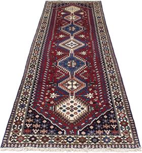 Morgenland Orientteppich Perser - Nomadic - 290 x 81 cm - rot, rechteckig, 10 mm Höhe, Wohnzimmer, Handgeknüpft, Einzelstück mit Zertifikat