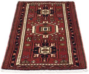 Morgenland Orientteppich Perser - Nomadic - 103 x 65 cm - braun, rechteckig, 10 mm Höhe, Wohnzimmer, Handgeknüpft, Einzelstück mit Zertifikat