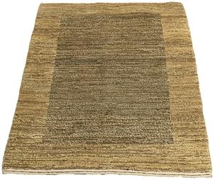 Morgenland Wollteppich Gabbeh - Indus - 95 x 61 cm - hellbraun, rechteckig, 18 mm Höhe, Wohnzimmer, Handgeknüpft, Einzelstück mit Zertifikat