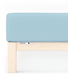 Schlafgut Hoeslaken CASUAL o.a. in maat 90x200, 140x200 of 180x200 cm, 100% biologisch katoen Dekbedovertrek voor matrassen tot 25 cm hoogte, betrouwbaar, duurzaam, zacht