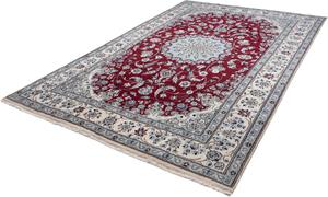 Morgenland Orientteppich Perser - Nain - 305 x 200 cm - dunkelrot, rechteckig, 10 mm Höhe, Wohnzimmer, Handgeknüpft, Einzelstück mit Zertifikat