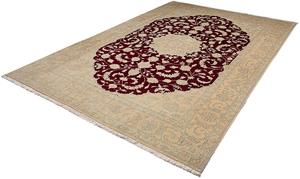 Morgenland Orientteppich Perser - Nain - 288 x 194 cm - dunkelrot, rechteckig, 10 mm Höhe, Wohnzimmer, Handgeknüpft, Einzelstück mit Zertifikat