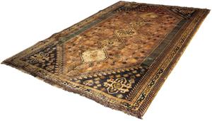 Morgenland Orientteppich Perser - Nomadic - 290 x 190 cm - braun, rechteckig, 10 mm Höhe, Wohnzimmer, Handgeknüpft, Einzelstück mit Zertifikat
