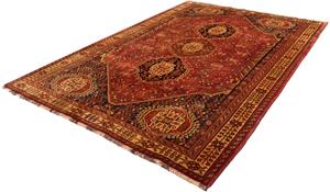Morgenland Orientteppich Perser - Nomadic - 280 x 184 cm - dunkelrot, rechteckig, 10 mm Höhe, Wohnzimmer, Handgeknüpft, Einzelstück mit Zertifikat