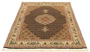 Morgenland Orientteppich Perser - Täbriz - Royal - 150 x 105 cm - dunkelblau, rechteckig, 7 mm Höhe, Wohnzimmer, Handgeknüpft, Einzelstück mit Zertifikat