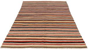 Morgenland Wollteppich Kelim - Oriental - 210 x 138 cm - mehrfarbig, rechteckig, 4 mm Höhe, Wohnzimmer, Einzelstück