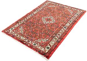 Morgenland Orientteppich Perser - Nomadic - 147 x 102 cm - rot, rechteckig, 10 mm Höhe, Wohnzimmer, Handgeknüpft, Einzelstück mit Zertifikat