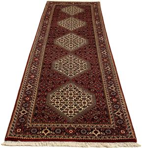 Morgenland Orientteppich Perser - Bidjar - 304 x 81 cm - mehrfarbig, rechteckig, 15 mm Höhe, Wohnzimmer, Handgeknüpft, Einzelstück mit Zertifikat