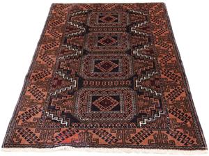 Morgenland Orientteppich Belutsch - 153 x 89 cm - dunkelblau, rechteckig, 8 mm Höhe, Wohnzimmer, Handgeknüpft, Einzelstück mit Zertifikat