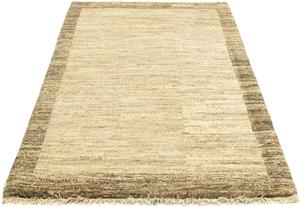 Morgenland Wollteppich Gabbeh - Indus - 156 x 96 cm - hellbraun, rechteckig, 18 mm Höhe, Wohnzimmer, Handgeknüpft, Einzelstück mit Zertifikat