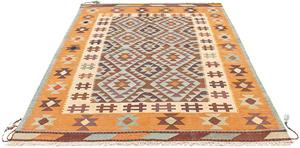 Morgenland Wollteppich Kelim - Oriental - 197 x 144 cm - mehrfarbig, rechteckig, 4 mm Höhe, Wohnzimmer, Einzelstück
