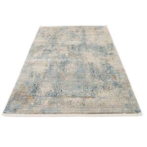 OCI DIE TEPPICHMARKE Vloerkleed BESTSELLER CAVA Glans viscose, met franje, reliëfstructuur, vintage, woonkamer