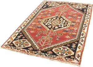 Morgenland Orientteppich Perser - Nomadic - 143 x 103 cm - rot, rechteckig, 10 mm Höhe, Wohnzimmer, Handgeknüpft, Einzelstück mit Zertifikat