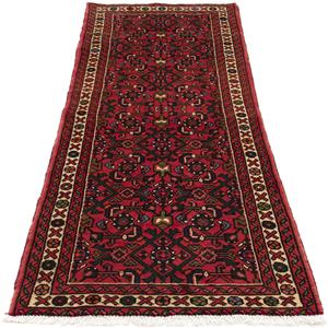 Morgenland Orientteppich Perser - Nomadic - 198 x 75 cm - dunkelrot, rechteckig, 10 mm Höhe, Wohnzimmer, Handgeknüpft, Einzelstück mit Zertifikat