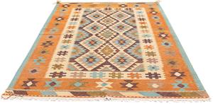 Morgenland Wollteppich Kelim - Trendy - 205 x 155 cm - mehrfarbig, rechteckig, 4 mm Höhe, Wohnzimmer, Einzelstück